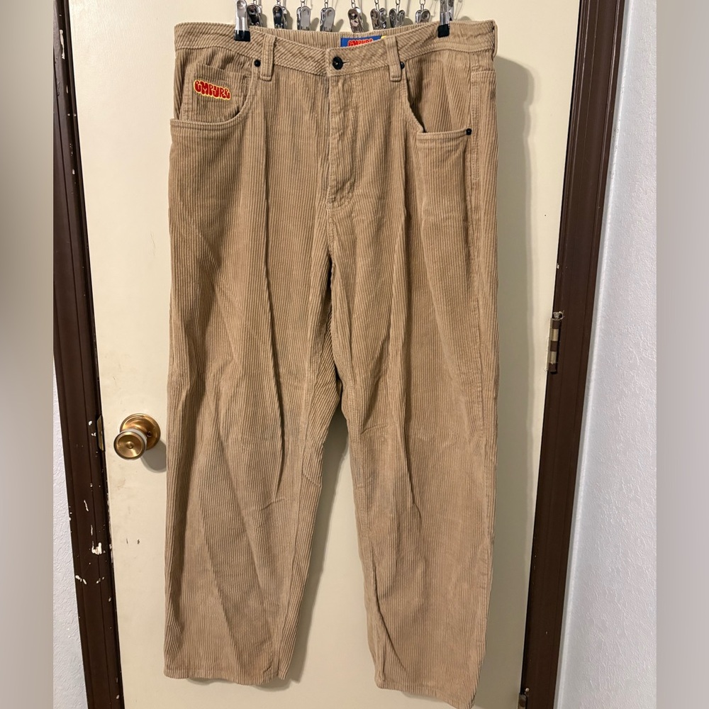 Empyre khaki corduroy skate pants